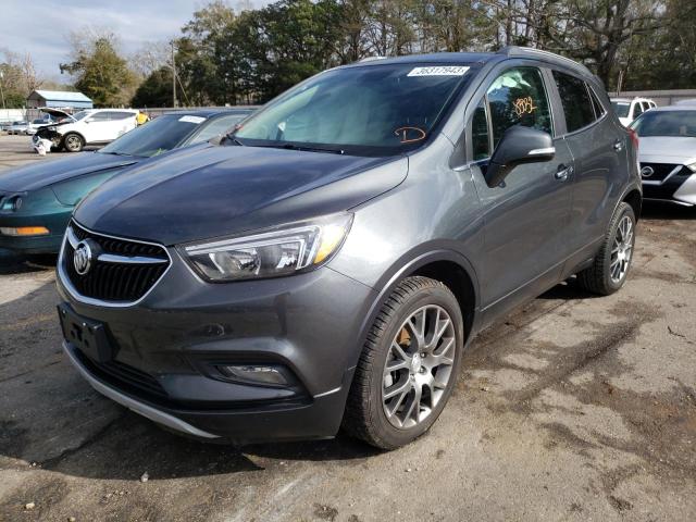 KL4CJ1SB0JB521069 - 2018 BUICK ENCORE SPORT TOURING GRAY photo 1