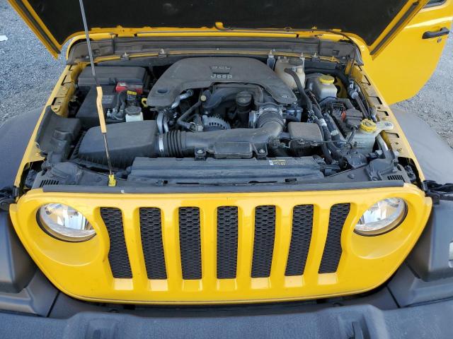 1C4HJXDG0KW690865 - 2019 JEEP WRANGLER U SPORT YELLOW photo 11