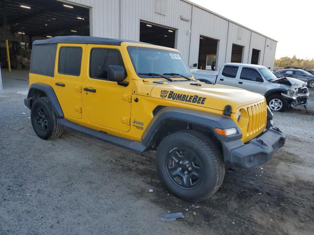 1C4HJXDG0KW690865 - 2019 JEEP WRANGLER U SPORT ყვითელი ფოტო 4