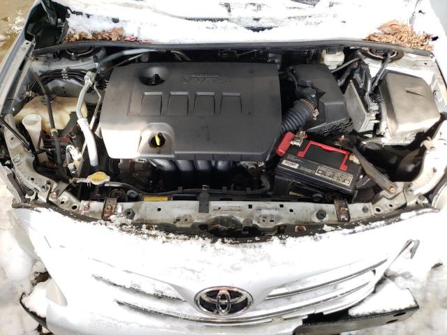 2T1BU4EE6DC073197 - 2013 TOYOTA COROLLA BASE SILVER photo 11