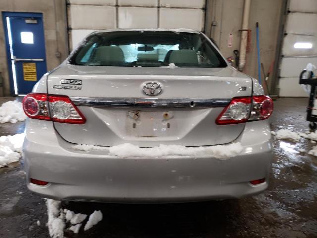 2T1BU4EE6DC073197 - 2013 TOYOTA COROLLA BASE SILVER photo 6