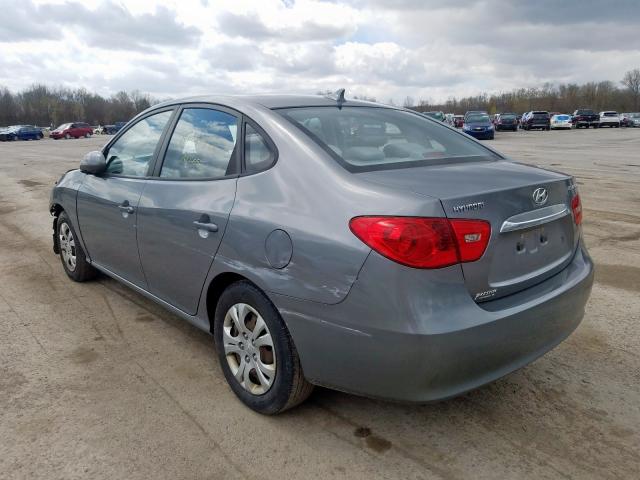 KMHDU4AD0AU129215 - 2010 HYUNDAI ELANTRA BLUE  photo 3