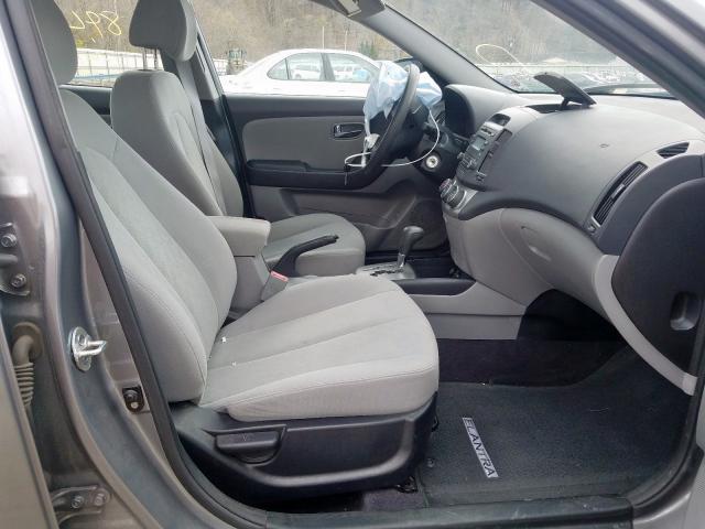 KMHDU4AD0AU129215 - 2010 HYUNDAI ELANTRA BLUE  photo 5