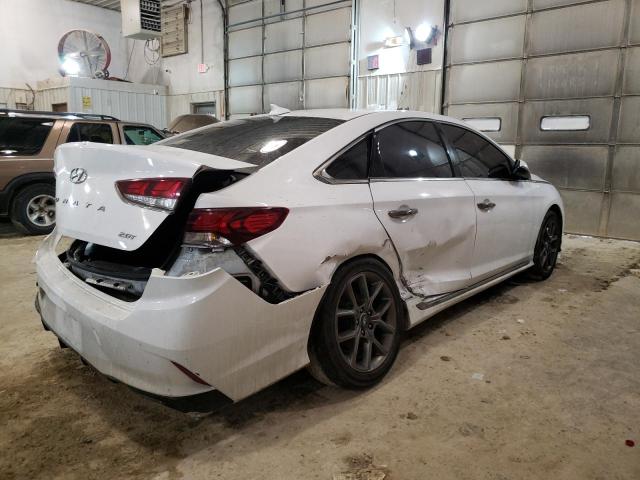 5NPE34AB3JH647209 - 2018 HYUNDAI SONATA SPORT WHITE photo 3