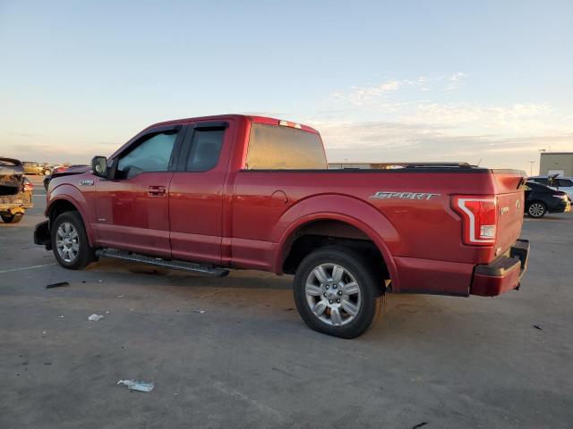 1FTEX1CP0GKF03803 - 2016 FORD F150 SUPER CAB RED photo 2