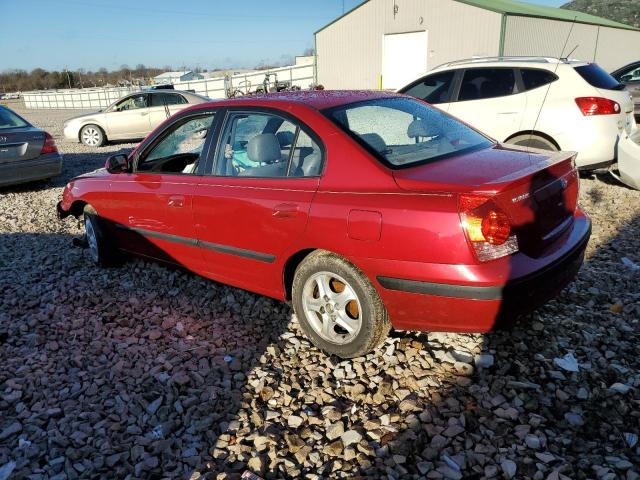 KMHDN46D54U736513 - 2004 HYUNDAI ELANTRA GLS RED photo 2