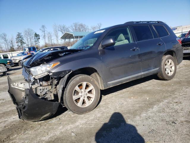 5TDBK3EH9DS200347 - 2013 TOYOTA HIGHLANDER BASE رمادي صورة 1