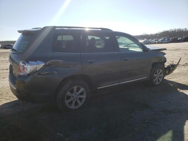 5TDBK3EH9DS200347 - 2013 TOYOTA HIGHLANDER BASE رمادي صورة 3