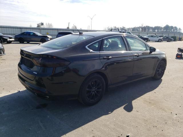 3FA6P0H98ER308233 - 2014 FORD FUSION SE BLACK photo 3