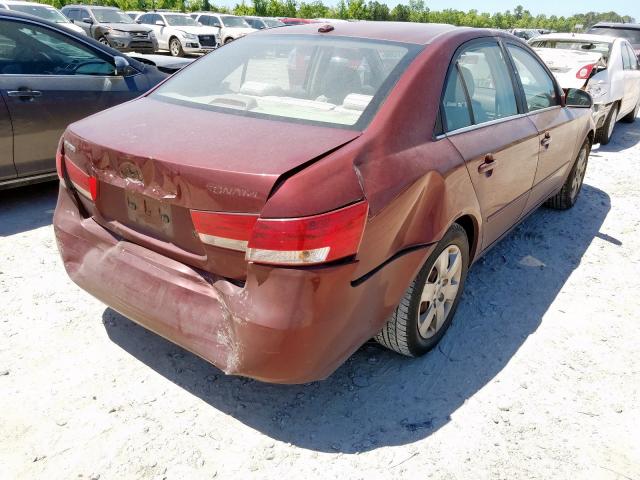 5NPET46C37H272514 - 2007 HYUNDAI SONATA GLS  photo 4