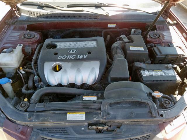 5NPET46C37H272514 - 2007 HYUNDAI SONATA GLS  photo 7