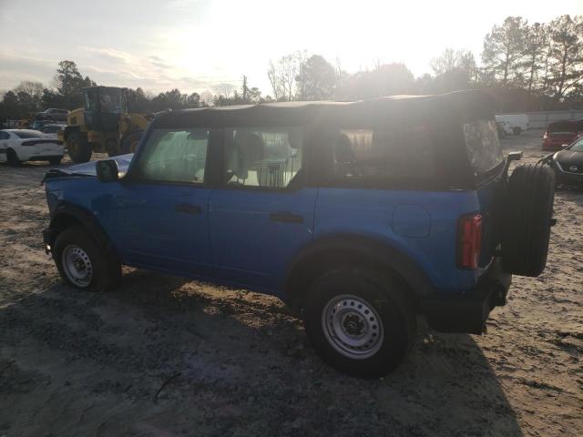 1FMDE5BH3NLA74713 - 2022 FORD BRONCO BASE BLUE photo 2