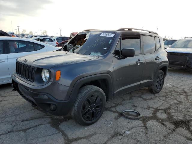ZACCJBAB3JPH48470 - 2018 JEEP RENEGADE SPORT Մոխրագույն լուսանկար 1