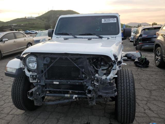 1C4HJXEN7LW212988 - 2020 JEEP WRANGLER U SAHARA WHITE photo 5