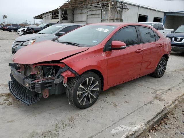 5YFBURHE8KP876423 - 2019 TOYOTA COROLLA L RED photo 1