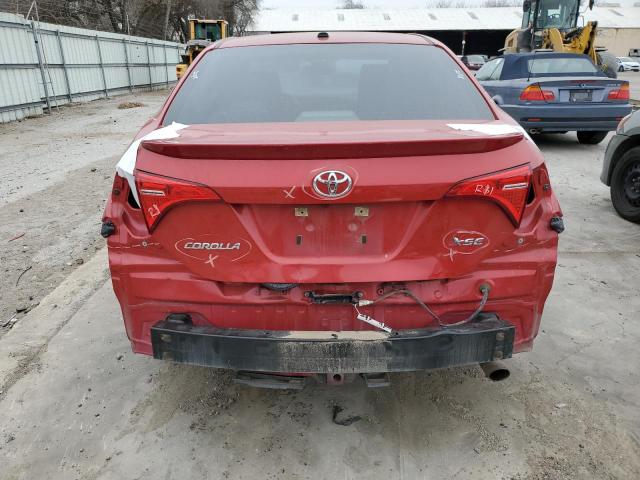 5YFBURHE8KP876423 - 2019 TOYOTA COROLLA L RED photo 6
