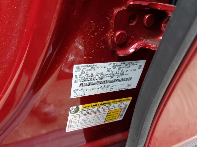 1FMJU2AT8JEA55311 - 2018 FORD EXPEDITION LIMITED RED photo 13