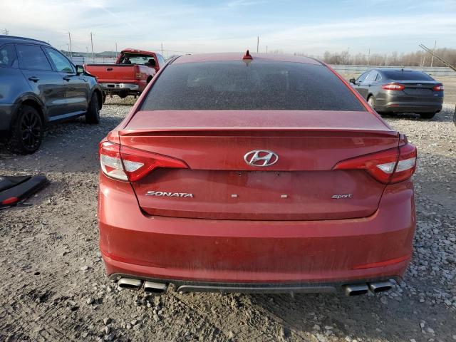 5NPE34AB0HH535302 - 2017 HYUNDAI SONATA SPORT RED photo 6