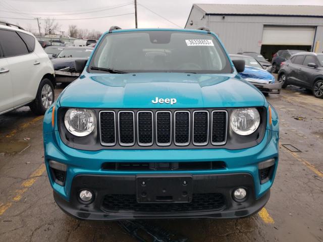 ZACNJDB11NPN44389 - 2022 JEEP RENEGADE LATITUDE TURQUOISE photo 5