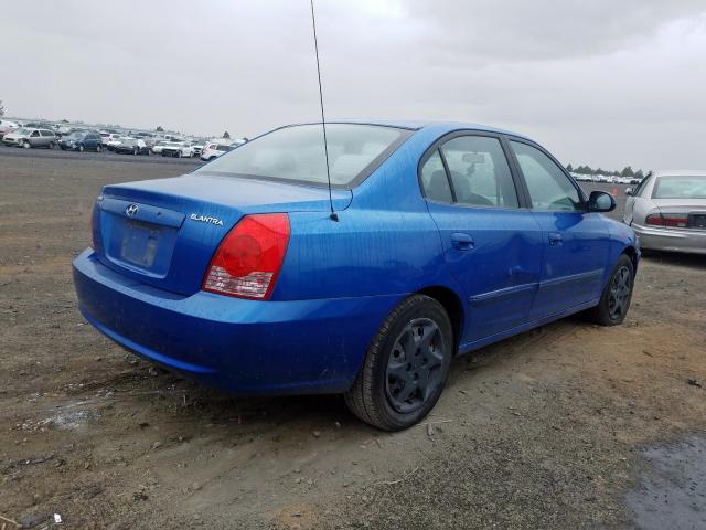 KMHDN46D94U888276 - 2004 HYUNDAI ELANTRA GLS  photo 4