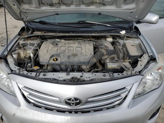 2T1BU4EEXDC090343 - 2013 TOYOTA COROLLA BASE SILVER photo 11