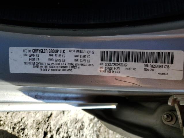 1C3CDZCB5DN590387 - 2013 DODGE AVENGER SXT GRAY photo 13