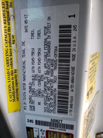 5TFRX5GN6HX092784 - 2017 TOYOTA TACOMA ACCESS CAB თეთრი ფოტო 12