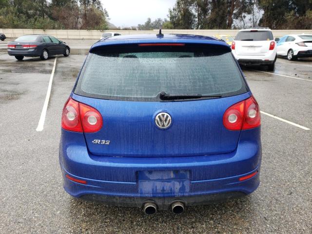 WVWKC71K38W053468 - 2008 VOLKSWAGEN R32 BLUE photo 6