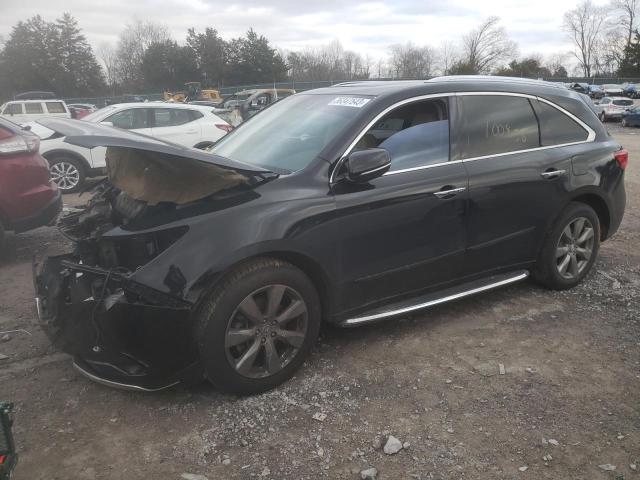 5FRYD4H81EB048770 - 2014 ACURA MDX ADVANCE BLACK photo 1