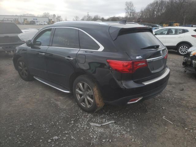 5FRYD4H81EB048770 - 2014 ACURA MDX ADVANCE BLACK photo 2