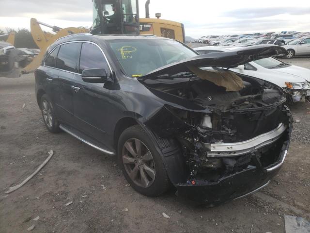 5FRYD4H81EB048770 - 2014 ACURA MDX ADVANCE BLACK photo 4