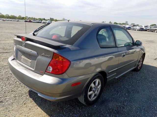 KMHCG35C53U264885 - 2003 HYUNDAI ACCENT GL  photo 4