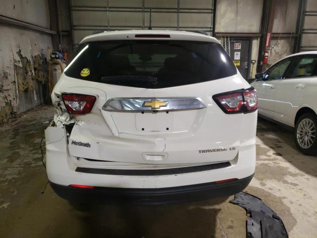 1GNKRFKD3DJ140763 - 2013 CHEVROLET TRAVERSE LS WHITE photo 6