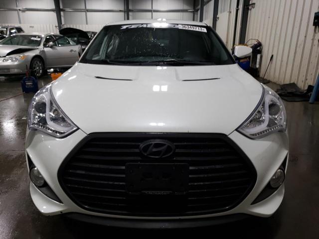 KMHTC6AE2EU184189 - 2014 HYUNDAI VELOSTER TURBO WHITE photo 5