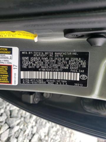 4T1BK1EB1EU128777 - 2014 TOYOTA AVALON BASE 灰色 照片 13