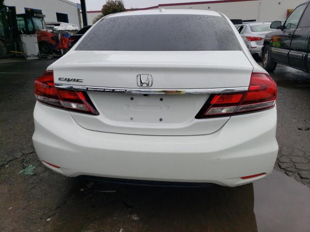 19XFB2F93DE261755 - 2013 HONDA CIVIC EXL WHITE photo 6