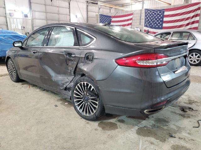 3FA6P0D96JR168604 - 2018 FORD FUSION TITANIUM/PLATINUM GRAY photo 2