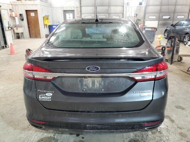 3FA6P0D96JR168604 - 2018 FORD FUSION TITANIUM/PLATINUM GRAY photo 6