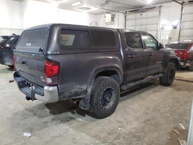 3TMCZ5AN0KM284921 - 2019 TOYOTA TACOMA DOUBLE CAB GRAY photo 3