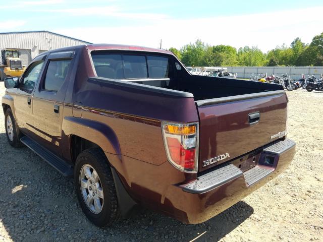 2HJYK16268H534750 - 2008 HONDA RIDGELINE RT  photo 3