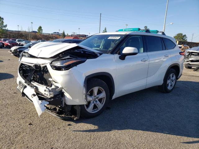 5TDCZRAH2MS037906 - 2021 TOYOTA HIGHLANDER L WHITE photo 1