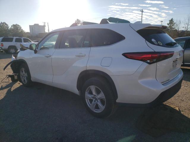 5TDCZRAH2MS037906 - 2021 TOYOTA HIGHLANDER L WHITE photo 2