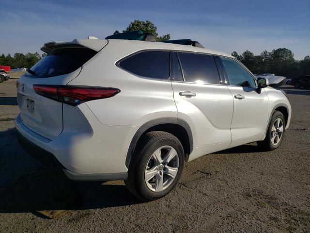 5TDCZRAH2MS037906 - 2021 TOYOTA HIGHLANDER L WHITE photo 3