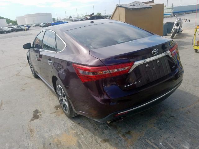 4T1BK1EB2HU251783 - 2017 TOYOTA AVALON XLE  photo 3