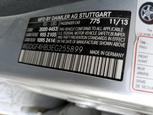 WDDGF4HB3EG255899 - 2014 MERCEDES-BENZ C 250 SILVER photo 12