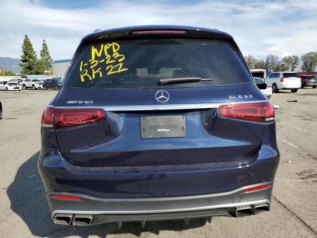 4JGFF8KE9MA325001 - 2021 MERCEDES-BENZ GLS 63 AMG 4MATIC BLUE photo 6