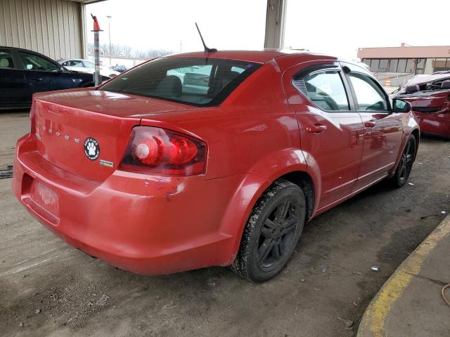 1C3CDZCG5DN709339 - 2013 DODGE AVENGER SXT RED photo 3