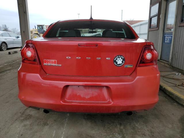 1C3CDZCG5DN709339 - 2013 DODGE AVENGER SXT RED photo 6