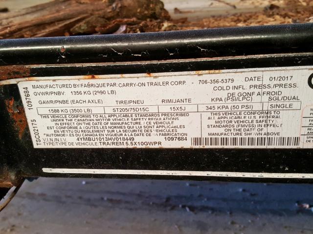 undefined - 2000 UTILITY TRAILER  photo 10