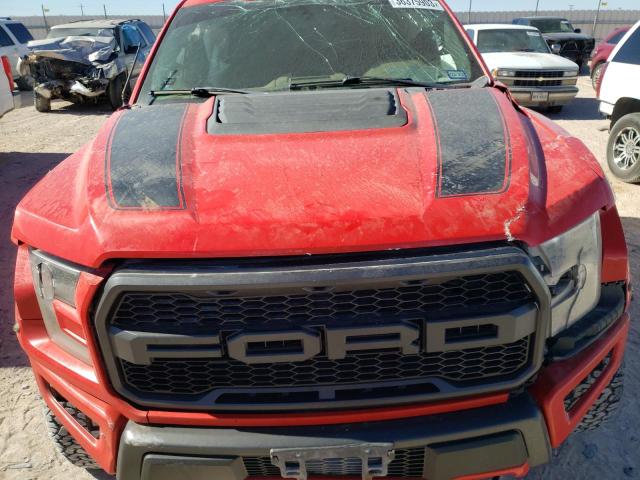 1FTFW1RGXJFD95799 - 2018 FORD F150 RAPTOR RED photo 11